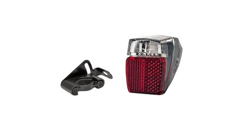 Herrmans H-Trace Mini Dynamo Rear Light Czarny/Ciemnoczerwony