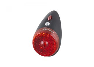 Spanninga Nr.9 E-bike Rear Light Czarny/Czerwony