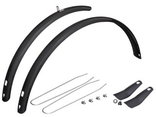 Eurofender Snello 700c Fender Set 700c x 51mm, Rear and fork suspension Czarny