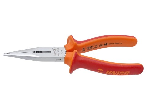 Unior Long Needle Nose Combination Pliers Size 170mm Czerwony