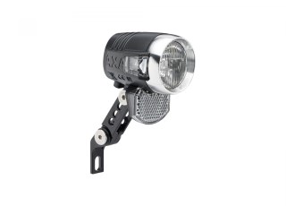 AXA Blueline 50 E-bike Front Bike Light Czarny/Aluminium