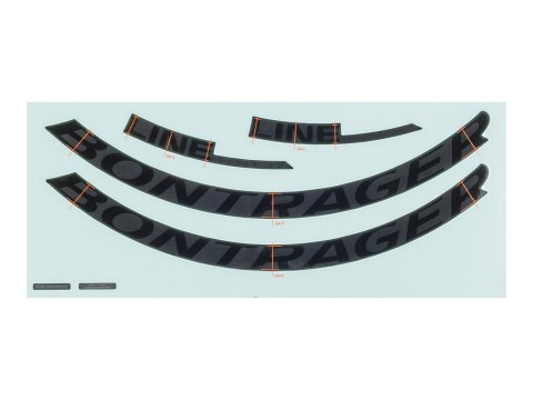 Bontrager Line Elite 30 29" Rim Decal Sets Czarny Bontrager Line Elite 30 29" Rim Decal Sets Czarny