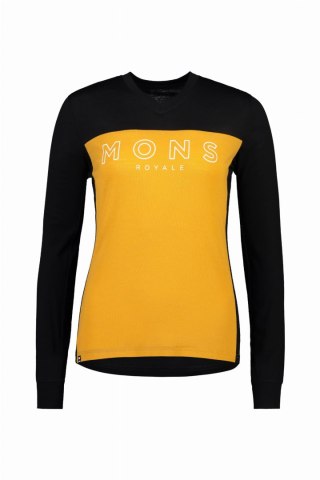 Longsleeve Mons Royale OL Black Gold Damski (S)