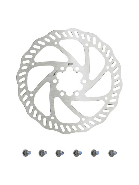 C-Star RT553 6-bolt Brake Rotor 160 mm Srebrny 2024