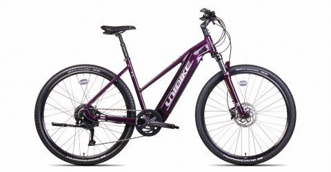 Unibike Falcon Damski Burgundowy 2024 19"