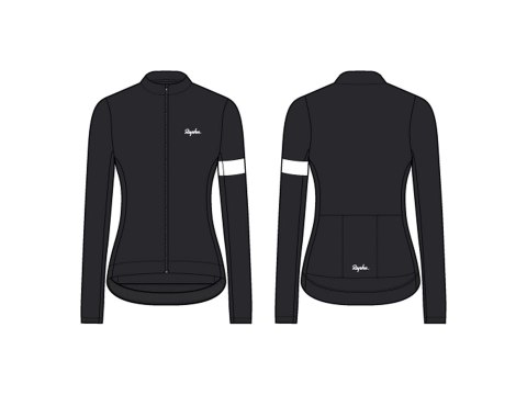 Jersey Rapha 24 Core Thermal Long Sleeve Women Small Black