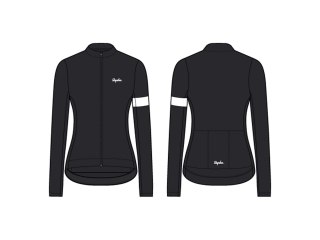 Jersey Rapha 24 Core Thermal Long Sleeve Women Medium Black