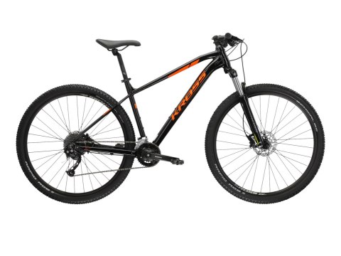 Kross Level 1.0 Czarny Pomarańczowy Połysk Shimano 2023 (XL)