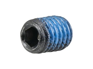 Fastener Trek M6x1.0x8mm Set Screw Blue Nylock Black Oxide