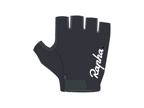 Rękawiczki Rapha 25 Core XL czarne/białe Rękawiczki Rapha 25 Core XL czarne/białe