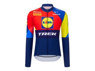 Jersey Santini Trek Race Long Sleeve X-Large Blue/Yellow