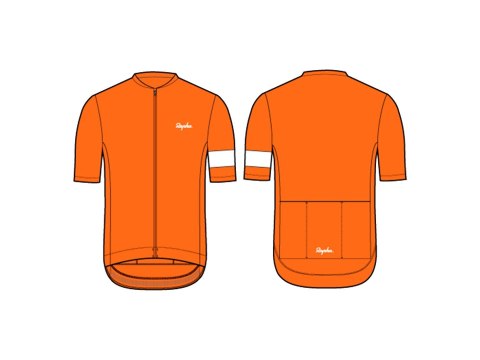 Koszulka Rapha 25 Core XXL pomarańczowa/biała Koszulka Rapha 25 Core XXL pomarańczowa/biała