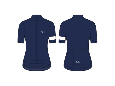 Koszulka Rapha 25 Core lekka damska XS granatowa/biała Koszulka Rapha 25 Core lekka damska XS granatowa/biała