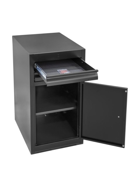 Tool Unior Workbench Single Center Cabinet Black