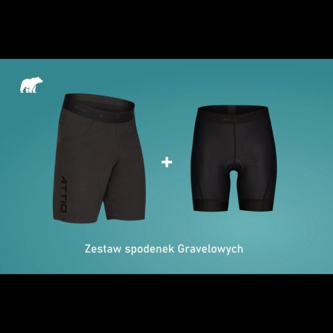 Spodenki Attiq Gravel + wewnętrzne spodenki Damskie (XL) Spodenki Attiq Gravel + wewnętrzne spodenki Damskie (XL)