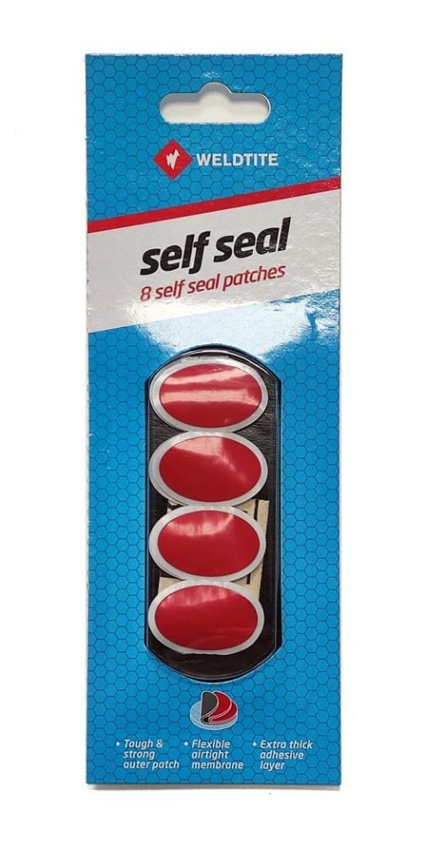 Łatki samouszczelniające do dętek WELDTITE Self Seal Patches, Blister 8szt. Łatki samouszczelniające do dętek WELDTITE Self Seal Patches, Blister 8szt.