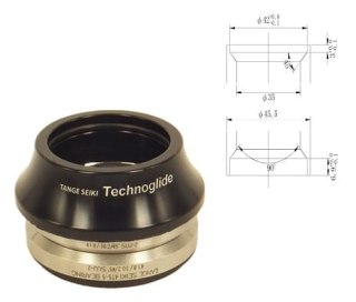 Komplet Do Sterów TANGE TECH/WEWN/1-1/8/20MM CAP