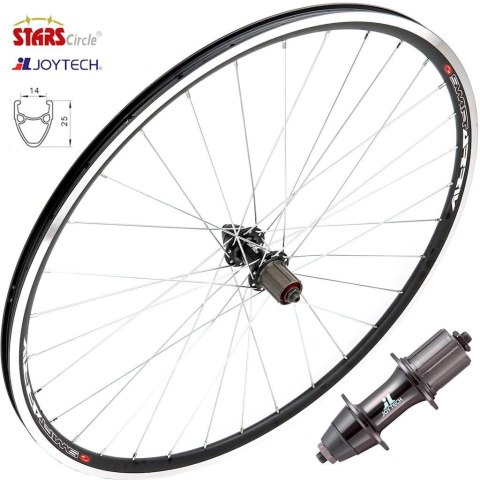 Koło tył 28" szosowe - STARS J14DR JOYTECH JY-F362 32H kaseta 8s/9s v-brake