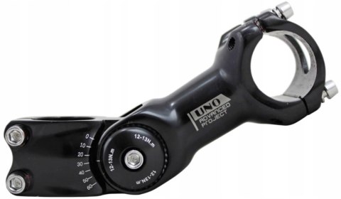 Mostek UNO Ahead 125mm, 0 - 60°, 31,8mm, UNO-AS820 Mostek UNO Ahead 125mm, 0 - 60°, 31,8mm, UNO-AS820