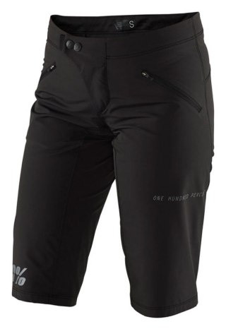 Szorty damskie 100% RIDECAMP Womens Shorts black roz. S