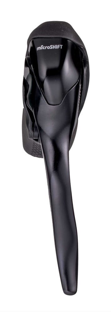 Klamkomanetka Microshift Advent X Lewa 1 rzędowa Dual Control Czarna