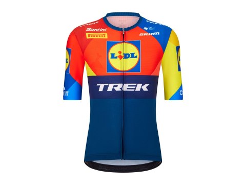 Koszulka Santini Trek Replica XS niebieska/żółta