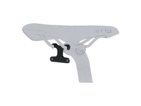 Light Part Busch & Muller 427SH Saddle Rail Mount 50mm Black